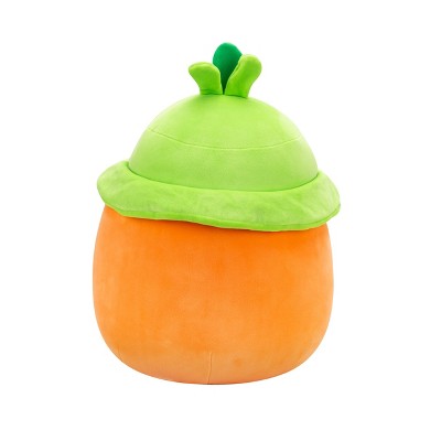 Medium Plush (12" Squishmallows) (Caroleena - Orange Carrot with Green Bucket Hat)