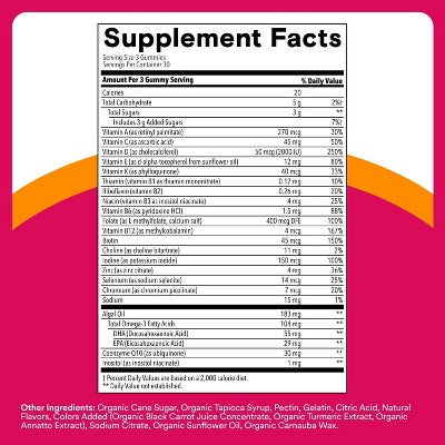 SmartyPants Women's Plus Multivitamin & Omegas Gummies with Vitamins C, D3, B12 & Zinc - 90ct