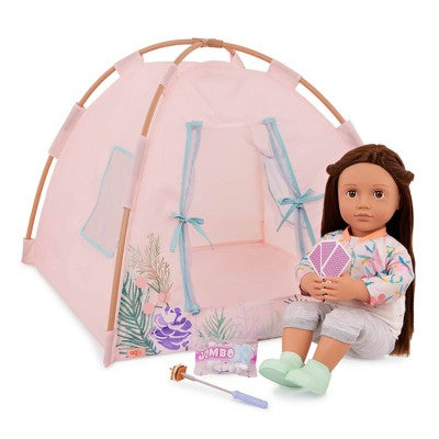 Our Generation Camping Nights Tent & Accessories Set for 18'' Dolls