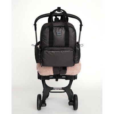 7am Enfant Diaper Bag Backpack with Portable Changing Pad - Water Resistant Shell - Black