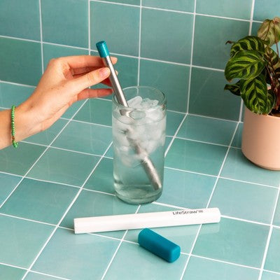 LifeStraw Sip Reusable Steel Filter Straw with Carry Case Midnight Blue