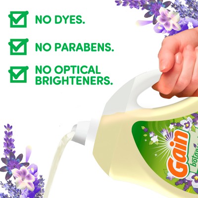 Gain White Tea & Lavender Botanicals Liquid Laundry Detergents 81 Loads - 107oz