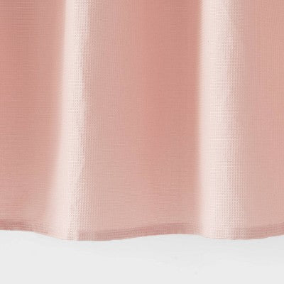 Fabric Waffle Shower Curtain Pink - Room Essentials