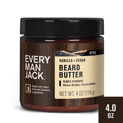 Every Man Jack Beard Butter - Vanilla + Cedar - 4oz