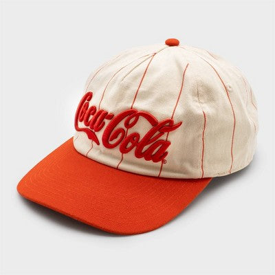 Men's Coca-Cola Striped Hat - Red