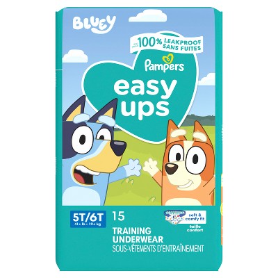 Pampers Easy Ups Bluey Training Underwear - Size 5T6T - 15ct
