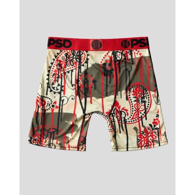 PSD Men's Paisley Print Briefs - Blue/Cream XXL