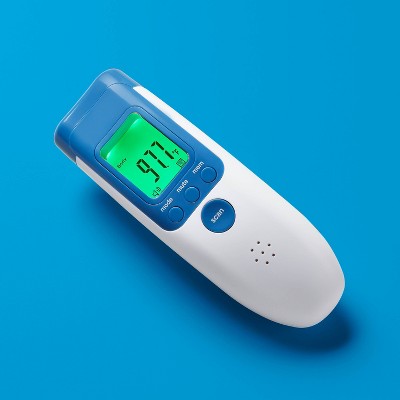 Temple Non-Contact IR Thermometer - up&up: Forehead, Battery Level Display, Sound Indicator, Battery Powered