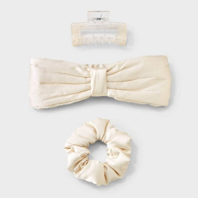 Spa Hair Set 3pk - A New Day Ivory