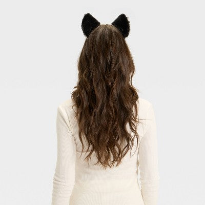Adult Halloween Cat Costume Headband - Hyde and EEK! Boutique Black
