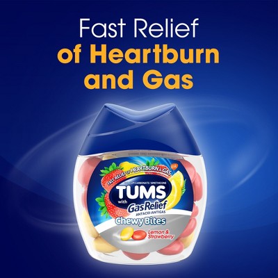 Tums Chewy Bites with Gas Relief - Lemon & Strawberry - 28ct