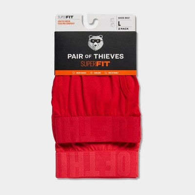 Pair of Thieves Men's Boxer Briefs 2pk - Red S