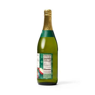 Sparkling Apple Cider 100% Juice - 25.4 fl oz Glass Bottle Favorite Day