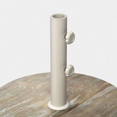48.5lb Round Outdoor Patio Cantilever Umbrella Base Cream - Threshold (LOCAL PICKUP ONLY)