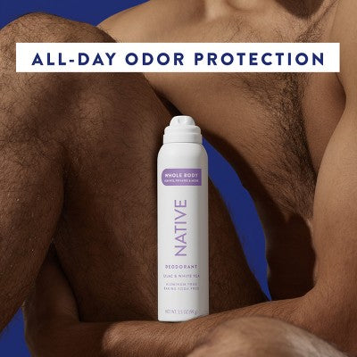 Native Whole Body Deodorant Spray - Lilac & White Tea - Aluminum Free - 3.5oz