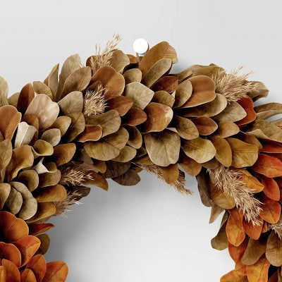 Fall Leaf Preserved Wreath - Threshold (LOCAL PICKUP ONLY)