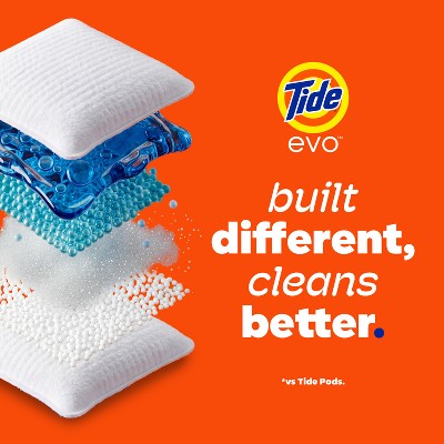 Tide Evo Spring Blast Laundry Detergent Tiles - 30ct: Box, Odor Control, Dye-Free, High Efficiency