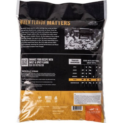 Traeger Pecan Pellets 18lbs Wood (LOCAL PICKUP ONLY)