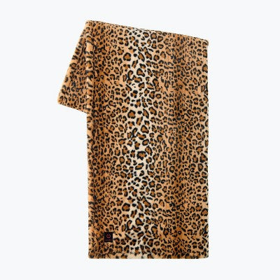 Brookstone Coziest Oversized Throw Ombre Cheetah
