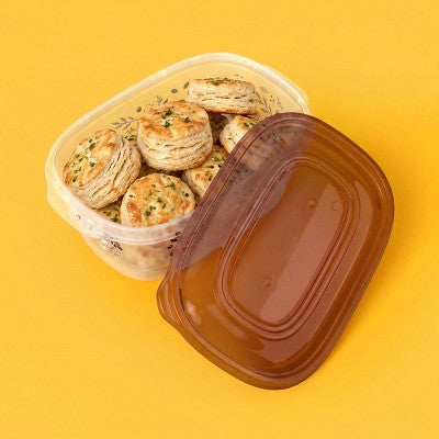 Fall Rectangle Food Storage Containers - 2pk - 66oz/8cup - up&up