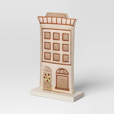 Fabric Christmas Village Building - Wondershop Beige