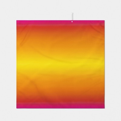 60"x60" Ombre Microfiber Beach Blanket with Snappable Strap Pink/Orange/Yellow - Sun Squad