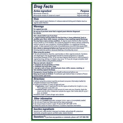 Monistat 3-Dose Yeast Infection Treatment 3 Prefilled Applicators & External Itch Cream