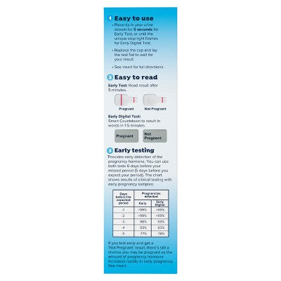 Clearblue Combo Pregnancy Tests - 6 Rapid + 1 Digital