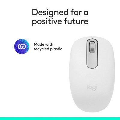 Logitech M196 Bluetooth Mouse - White: Bluetooth, Home Use