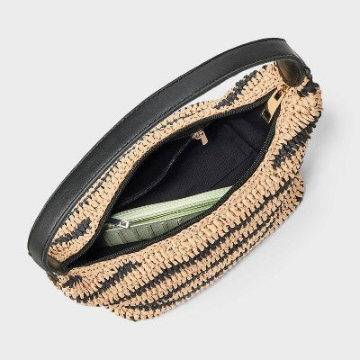 Soft Shoulder Crochet Bag - A New Day Black