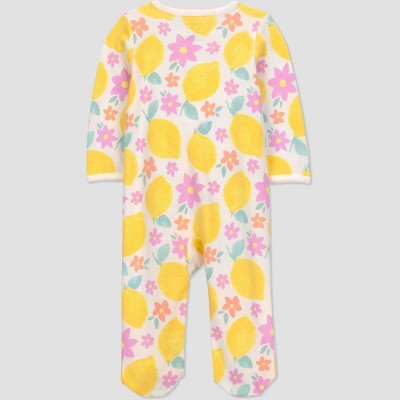 Carter's Baby Girls' Fruit Sleep N' Play - Yellow/Ivory 9M