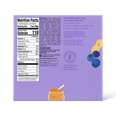 Organic Peanut Butter & Blueberry Sandwich Bar - 145gm - Good & Gather