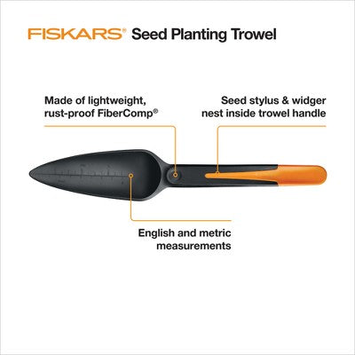 Fiskars 3" Seed Metal Hand Trowel