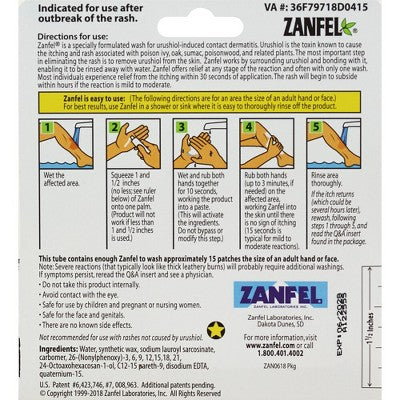 Zanfel Poison Ivy, Oak & Sumac Wash Cream 1 Oz