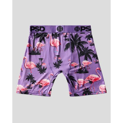 PSD Men's Flamingo Print Briefs - Purple/Pink XL