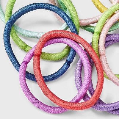Kids' 4mm Ponytailers Elastics - Assorted Neon Colors - 40pk - Cat & Jack