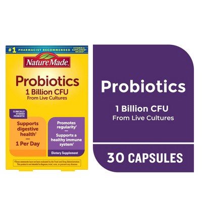 Nature Made 1B CFU Probiotic Capsules - 30ct