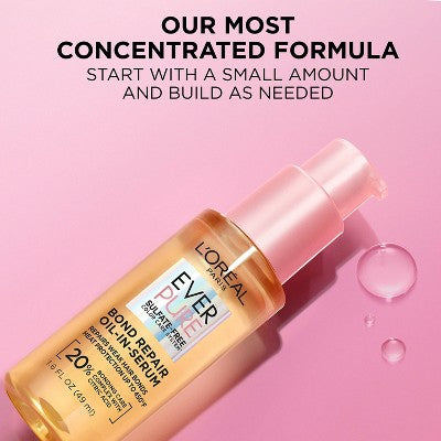 L'Oreal Paris EverPure Bond Repair Hair Oil-in-Serum and Heat Protectant - 1.6 fl oz