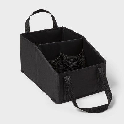 Small Transportable Storage Black - Brightroom: Car & Trunk Organizer, Automotive Accessories, Polyester, 16"x10"x8"