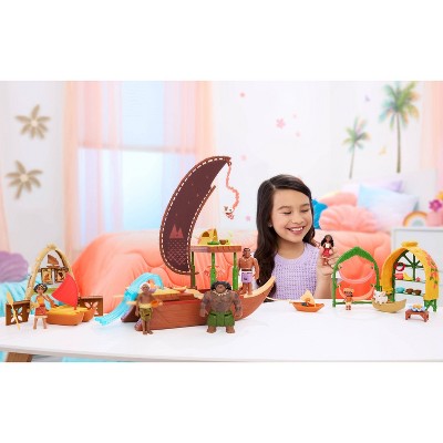 Disney Moana 2 Moana's Canoe Crew Playset with Small Dolls & Accessories