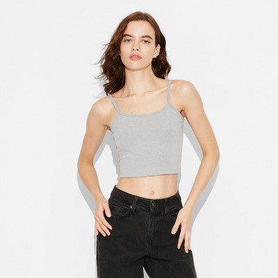 Women's Scoop Back Cami - Wild Fable Heather Gray XL