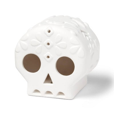 Dia de Muertos Ceramic Craft Lit Sugar Skull - Mondo Llama