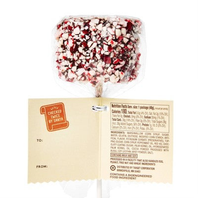 Holiday Dark Chocolate with Peppermint Coated Giant Marshmallow - 1.7oz - Favorite Day