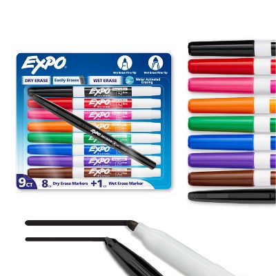 Expo 9pk Dry Erase Colorful Markers