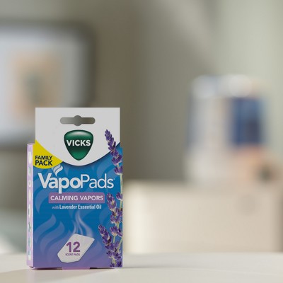 Vicks VapoPads - Lavender - 12ct: Compatible With Vicks Humidifiers, Aromatherapy Pads, Polyurethane Foam
