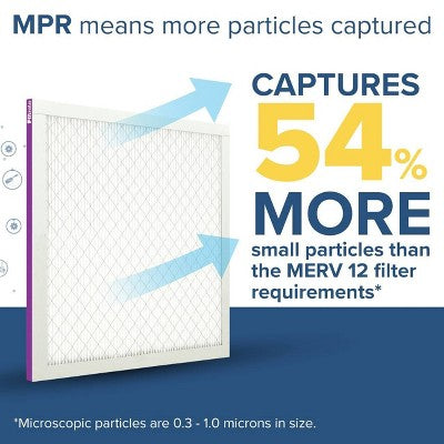 Filtrete 14x24x1 Allergen Bacteria and Virus Air Filter 1500 MPR: Electrostatic Furnace Filter, MERV 12, 3-Month Use (LOCAL PICKUP ONLY)