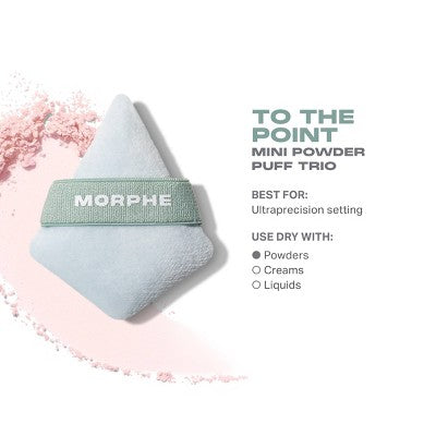 Morphe To The Point Mini Powder Puff Trio - 3pc