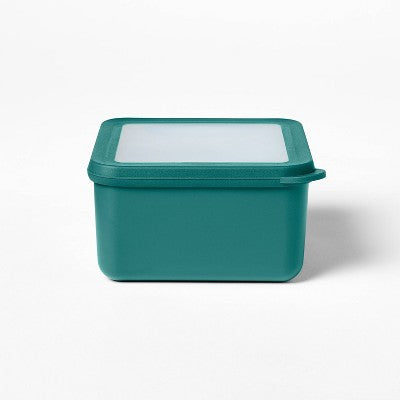 5c Square Food Storage Container Dark Green -Figmint