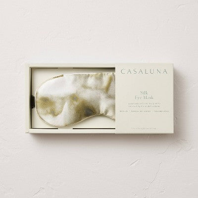 Silk Eyemask Green Watercolor - Casaluna