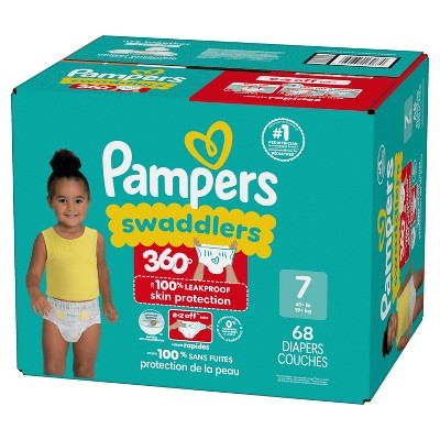 Pampers Swaddlers 360 Disposable Diapers - Size 7 - 68ct
